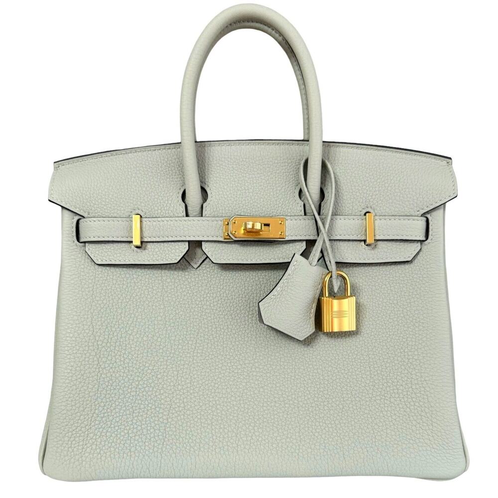 Hermes Birkin 25 Gris Neve Gray Togo Leather Gold Hardware 2023 HandbagO